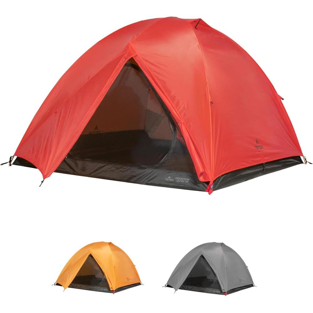 imageTeton Sports Mountain Ultra Tents 14 Person Backpacking Tent Lightweight Perfect for Camping Hiking and Backpacking Waterproof and Built to LastRed