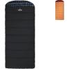 TETON Sports Deer Hunter Sleeping Bag, Warm and Comfortable Camping Sleeping Bag, Teton Tough Canvas Shell for Camping, Hunting, and Cold Weather(Charcoal & Blue)