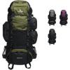 Teton 75L Explorer Internal Frame Backpack for Hiking, Camping, Backpacking, Rain Cover Included, Olive(Olive)