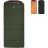 TETON Sports Deer Hunter Sleeping Bag, Warm and Comfortable Camping Sleeping Bag, Teton Tough Canvas Shell for Camping, Hunting, and Cold Weather(Green & Rose)