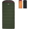 TETON Sports Deer Hunter Sleeping Bag, Warm and Comfortable Camping Sleeping Bag, Teton Tough Canvas Shell for Camping, Hunting, and Cold Weather(Green/Rose)