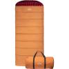 TETON Sports Deer Hunter Sleeping Bag, Warm and Comfortable Camping Sleeping Bag, Teton Tough Canvas Shell for Camping, Hunting, and Cold Weather(Pecan & Red (cotton))