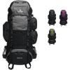Teton 75L Explorer Internal Frame Backpack for Hiking, Camping, Backpacking, Rain Cover Included, Olive(Graphite)