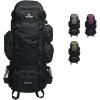 Teton 75L Explorer Internal Frame Backpack for Hiking, Camping, Backpacking, Rain Cover Included, Olive(Onyx)