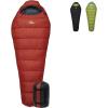 Teton LEEF Lightweight Mummy Sleeping Bag Perfect for Camping, Hiking, and Backpacking; Cold Weather Option, Compression Sack Included – Moss & Sky, 0F(Fire/Slate)