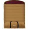 Teton Mammoth Queen Size Double Sleeping Bag- A Warm Bag The Whole Family can Enjoy – Great for Camping, Hunting and Base Camp. Compression Sack Included(Brown)