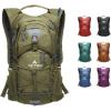 Teton Oasis/Trailrunner Hydration Backpack – Lightweight Water Pack with 2L/3L Bladder for Hiking, Running, Cycling, Biking – 2L/18L/22L Sizes – Sewn-in Rain Cover – Fits Men and Women(Olive)