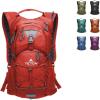 Teton Oasis/Trailrunner Hydration Backpack – Lightweight Water Pack with 2L/3L Bladder for Hiking, Running, Cycling, Biking – 2L/18L/22L Sizes – Sewn-in Rain Cover – Fits Men and Women(Stark Red)