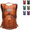 Teton Oasis/Trailrunner Hydration Backpack – Lightweight Water Pack with 2L/3L Bladder for Hiking, Running, Cycling, Biking – 2L/18L/22L Sizes – Sewn-in Rain Cover – Fits Men and Women(Burnt Orange)