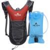 Teton Oasis/Trailrunner Hydration Backpack – Lightweight Water Pack with 2L/3L Bladder for Hiking, Running, Cycling, Biking – 2L/18L/22L Sizes – Sewn-in Rain Cover – Fits Men and Women(Red)