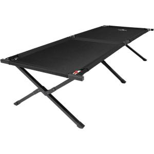 Teton Camping Cot with Patented Pivot Arm, Folding Camping Cot, Durable Heavy Duty Canvas, Comfortable Sleeping Bed for Adults, Portable(Adventurer Camp Cot | 75.5″ x 25″)