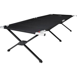 Teton Camping Cot with Patented Pivot Arm, Folding Camping Cot, Durable Heavy Duty Canvas, Comfortable Sleeping Bed for Adults, Portable(Outfitter XL)