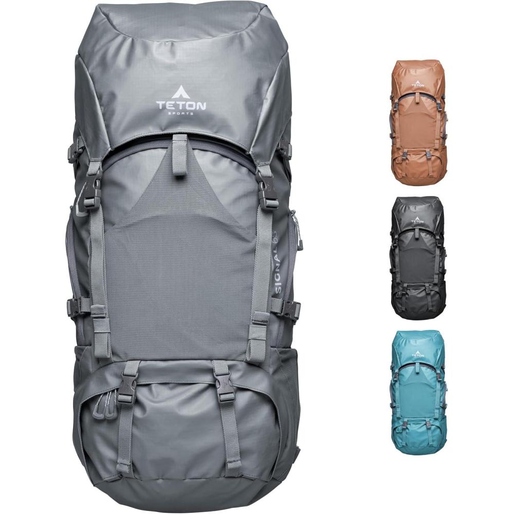 imageTeton 85L Signal backpack durable and ready for hiking camping or backpacking Perfect lightweight travel bag with more room than you think OnyxGranite