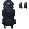 Teton 45L Scout Internal Frame Backpack for Hiking, Camping, Backpacking, Rain Cover Included, Bluejay(Black)