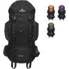 Teton 45L Scout Internal Frame Backpack for Hiking, Camping, Backpacking, Rain Cover Included, Bluejay(Onyx)