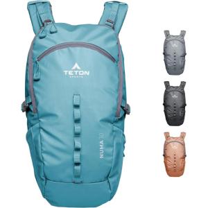 Teton 30L Numa backpack, durable and ready for hiking, camping or backpacking. Perfect lightweight travel bag with more room than you think, Terra(Alpine)