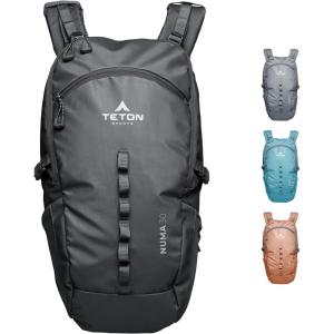 Teton 30L Numa backpack, durable and ready for hiking, camping or backpacking. Perfect lightweight travel bag with more room than you think, Terra(Onyx)