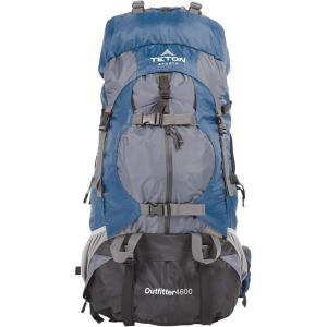 Teton 85L Signal backpack, durable and ready for hiking, camping or backpacking. Perfect lightweight travel bag with more room than you think, Onyx(Blue)