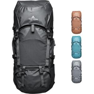 Teton 85L Signal backpack, durable and ready for hiking, camping or backpacking. Perfect lightweight travel bag with more room than you think, Onyx(Onyx)