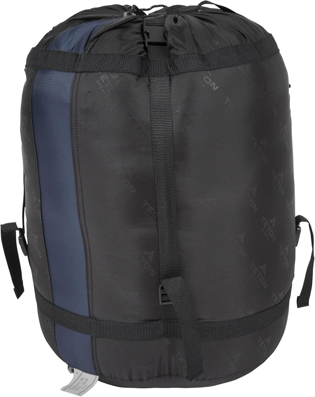 image:imageTeton 0 Degree Polara Sleeping Bag for Adults Great for All Weather Camping Hunting Versatile Outdoor Sleeping Bag Lightweight Warm Comfortable Compression Sack IncludedBlue