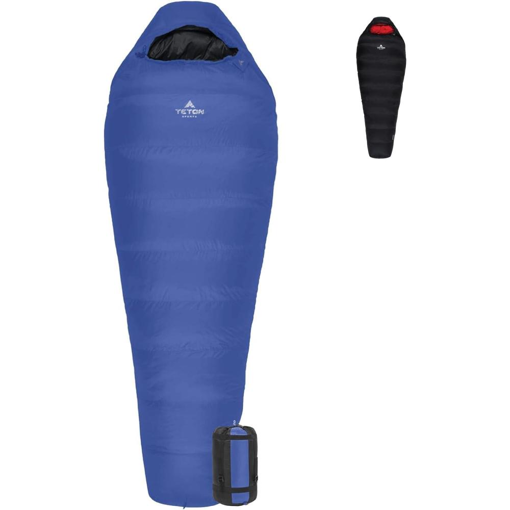 image:imageTETON Sports ALTOS 20 Degree and 0 Degree Sleeping Bag for Adults Lightweight Warm Mummy Sleeping Bag for Camping Hiking BackpackingDown 20f