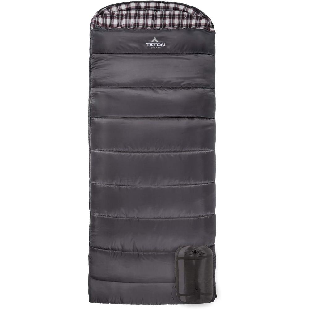 image:imageTeton Celsius Regular 25F 20F 0F Degree Sleeping Bags All Weather Bag for Adults and Kids Camping Made Easy and Warm Travel Sack IncludedGrey