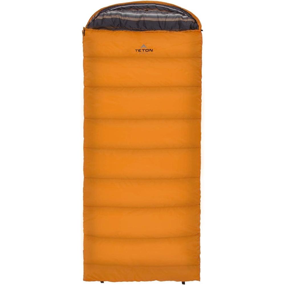 image:imageTeton Celsius Regular 25F 20F 0F Degree Sleeping Bags All Weather Bag for Adults and Kids Camping Made Easy and Warm Travel Sack IncludedOrange left zip