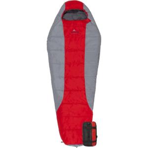 Teton 20F and 5F Degree Sleeping Bag; Lightweight, Warm Weather Mummy Sleeping Bags for Adults and Kids, Camping, Backpacking, Hiking(Red)