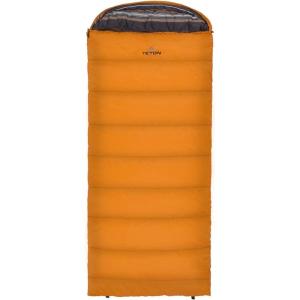 Teton Celsius Regular, 25F, 20F, 0F Degree Sleeping Bags, All Weather Bag for Adults and Kids, Camping Made Easy and Warm, Travel Sack Included(Orange (left zip))
