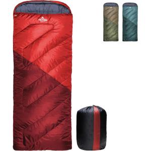 Teton Celsius Regular, 25F, 20F, 0F Degree Sleeping Bags, All Weather Bag for Adults and Kids, Camping Made Easy and Warm, Travel Sack Included(Ruby)