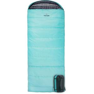Teton Celsius Regular, 25F, 20F, 0F Degree Sleeping Bags, All Weather Bag for Adults and Kids, Camping Made Easy and Warm, Travel Sack Included(Teal (left zip))