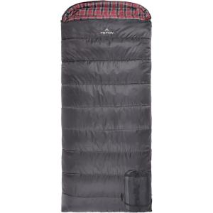 Teton Celsius XL, 25F, 20F, 0F Degree Sleeping Bags, All Weather Warm Sleeping Bag for Adults and Kids, Camping Season, Compression Sack Included(Grey (left zip))