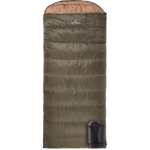 Teton Celsius XXL Sleeping Bag, Cold Weather Sleeping Bags for Adults and Kids, Camping Made Easy and Warm. Compression Sack Included, 35F, 25F, 0F, 20F Degree(Green (right zip))