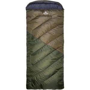 Teton Celsius XXL Sleeping Bag, Cold Weather Sleeping Bags for Adults and Kids, Camping Made Easy and Warm. Compression Sack Included, 35F, 25F, 0F, 20F Degree(Ivy)