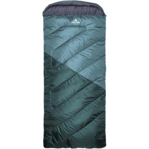 Teton Celsius XXL Sleeping Bag, Cold Weather Sleeping Bags for Adults and Kids, Camping Made Easy and Warm. Compression Sack Included, 35F, 25F, 0F, 20F Degree(Lagoon)