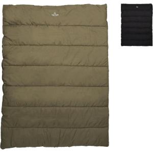 Teton Evergreen Sleeping Bag – Spacious Fit and Cozy Warmth for Adults – Options for Camping in Any Weather(Double Olive/Stone)