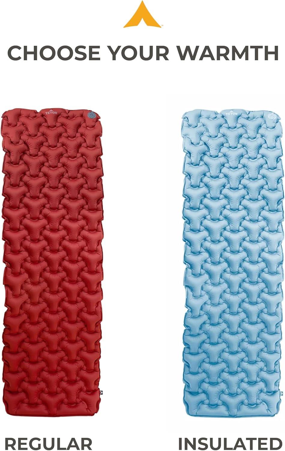image:imageTeton Altos Inflatable Sleeping Pad Sleeping Mat for Camping Backpacking Hiking Budget Friendly and DurableAltos Regular Redwood