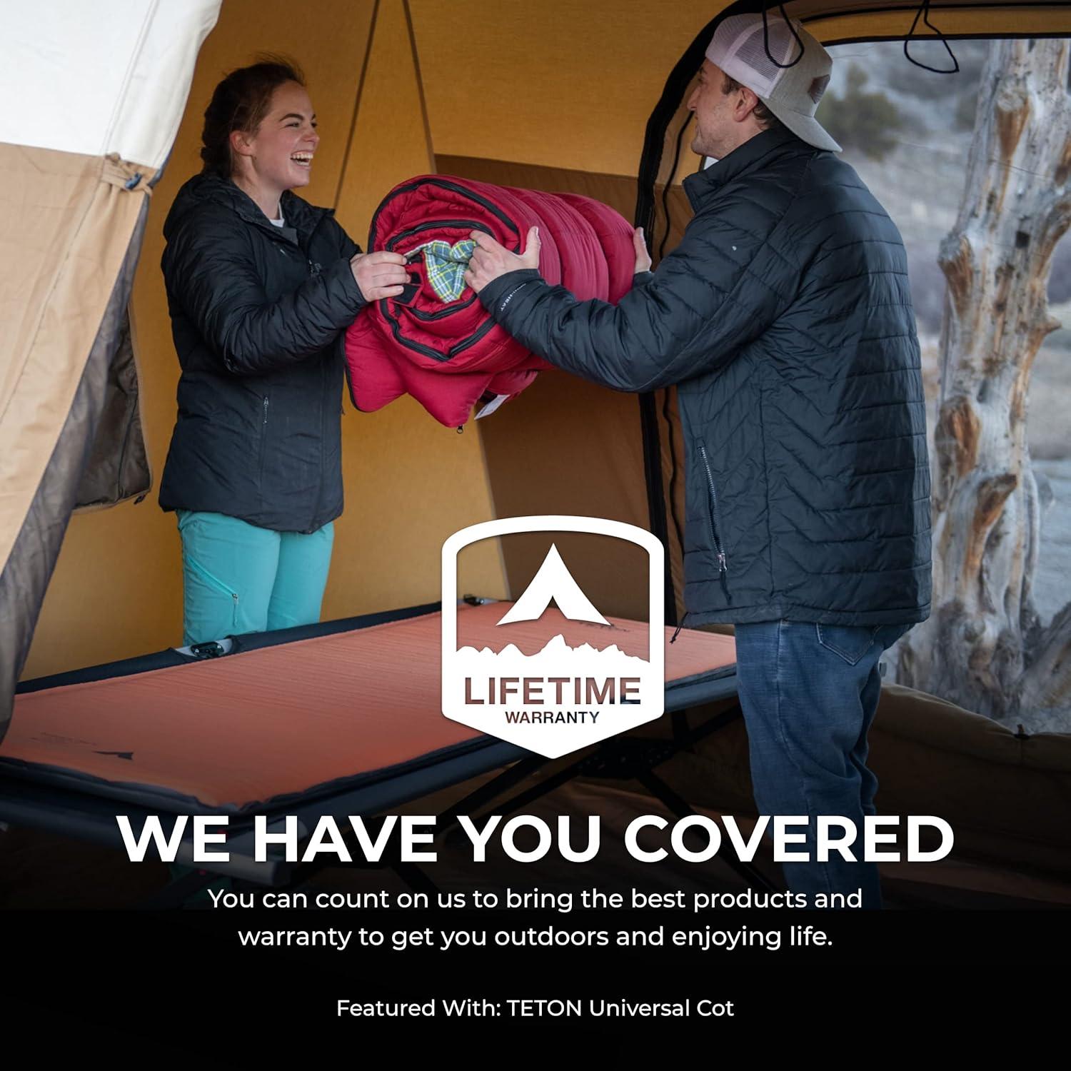 image:imageTeton Inflatable Sleeping Pad Sleeping Mat for Camping Backpacking HikingRegular Orange