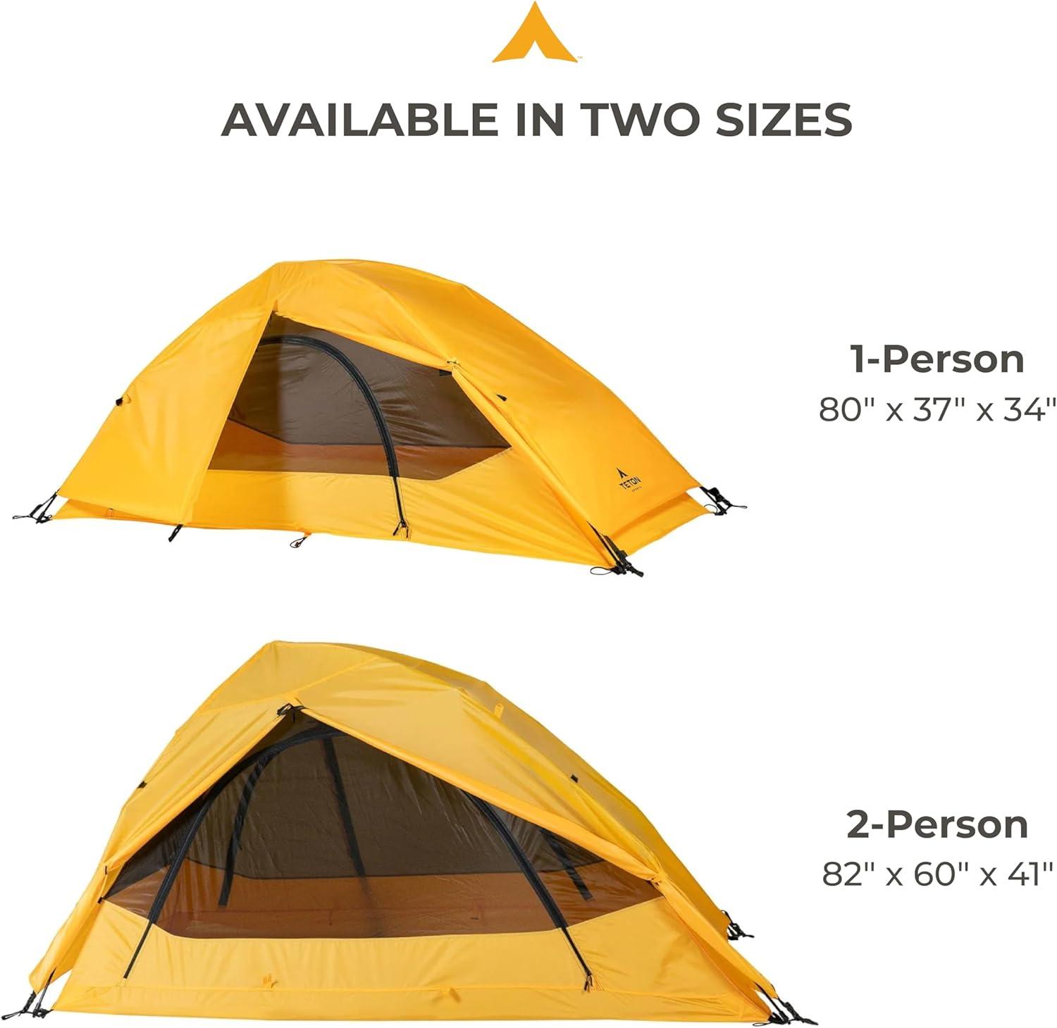 image:imageTeton Sports Vista Quick Tent Dome Camping and Backpacking Tent Easy Instant Setup ClipOn Rainfly IncludedBrown