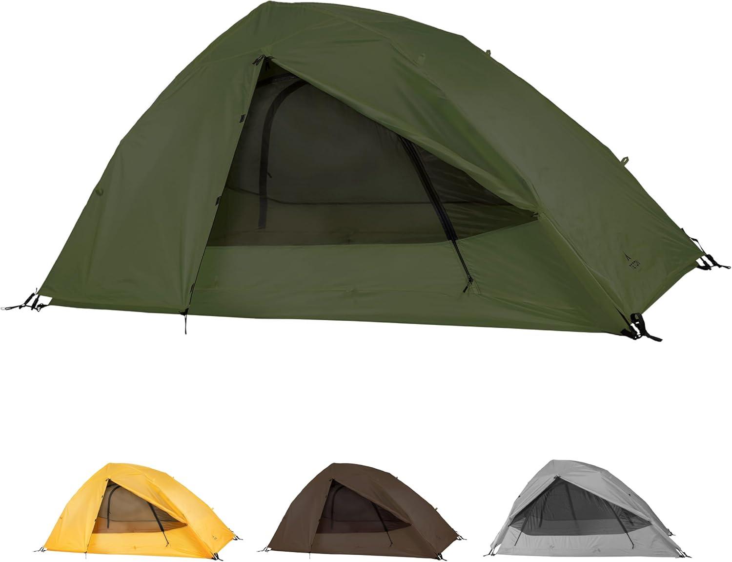 image:imageTeton Sports Vista Quick Tent Dome Camping and Backpacking Tent Easy Instant Setup ClipOn Rainfly IncludedGreen