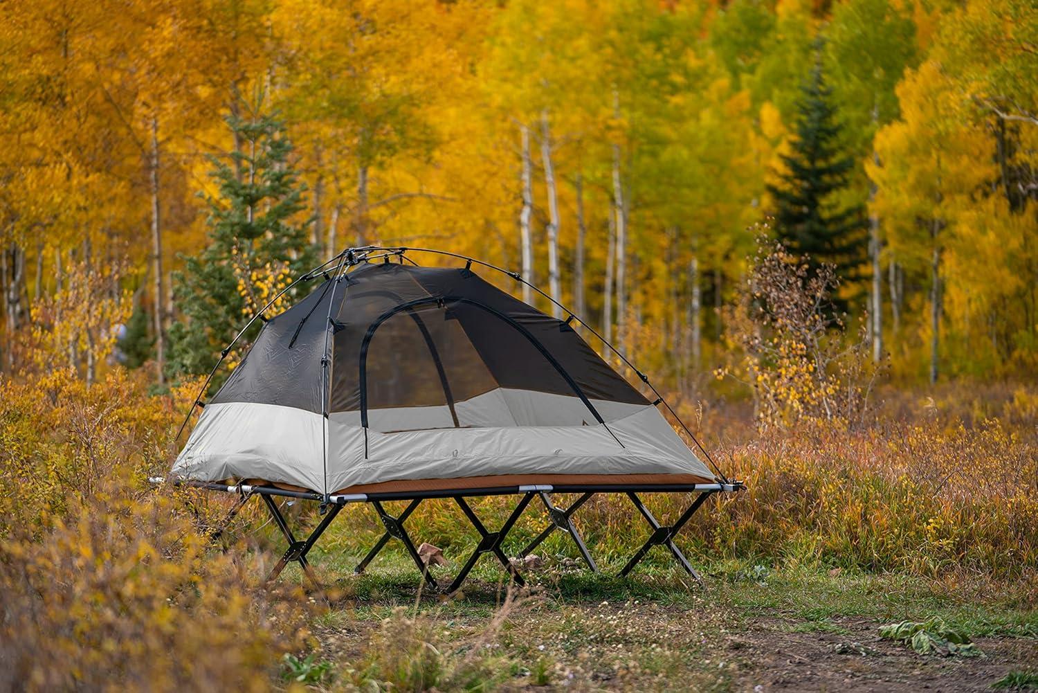 image:imageTeton Sports Vista Quick Tent Dome Camping and Backpacking Tent Easy Instant Setup ClipOn Rainfly IncludedGrey