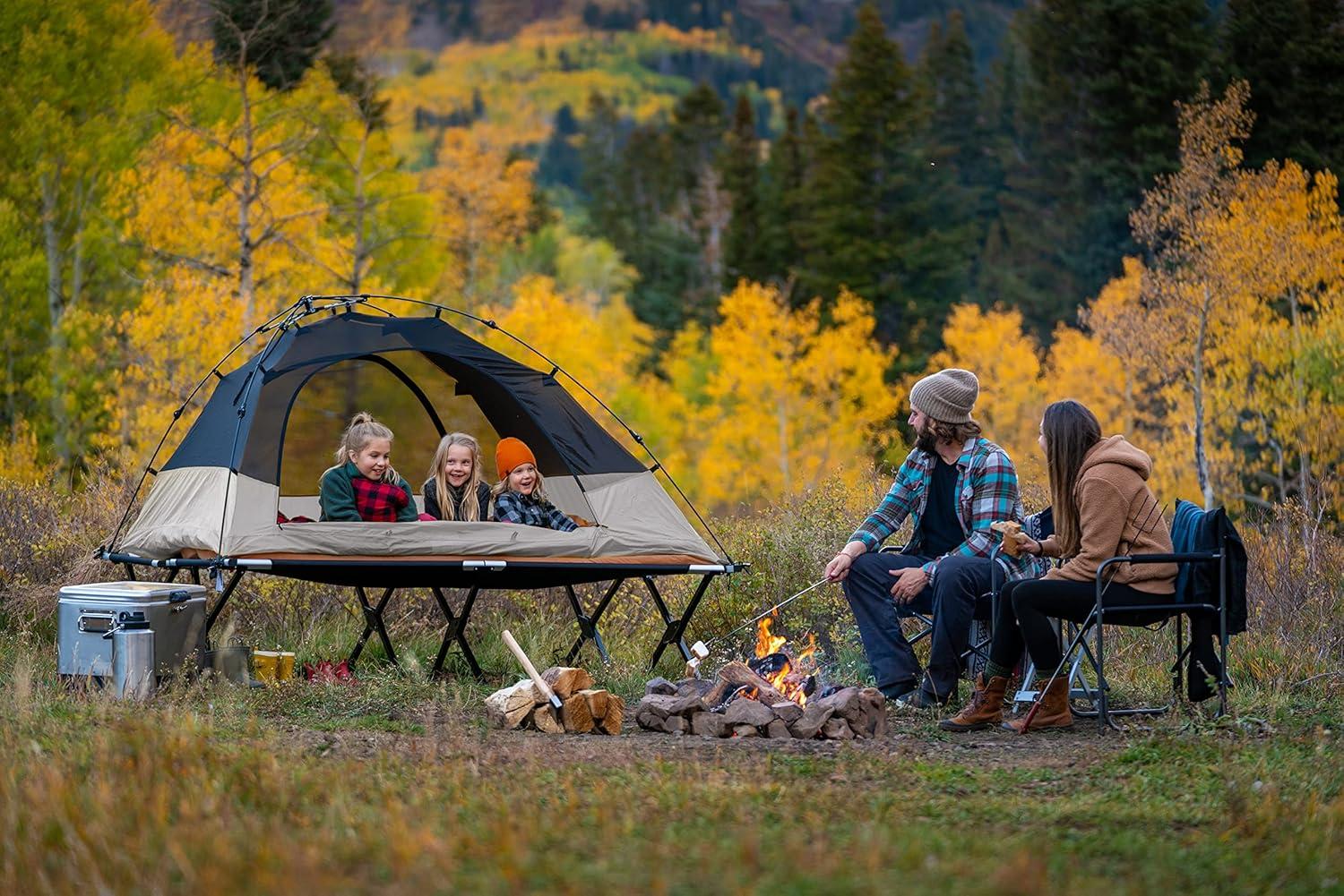 image:imageTeton Sports Vista Quick Tent Dome Camping and Backpacking Tent Easy Instant Setup ClipOn Rainfly IncludedGrey