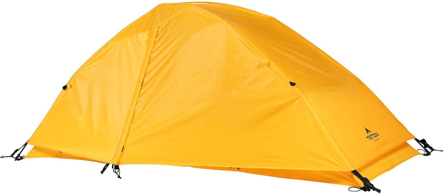 image:imageTeton Sports Vista Quick Tent Dome Camping and Backpacking Tent Easy Instant Setup ClipOn Rainfly IncludedYellow