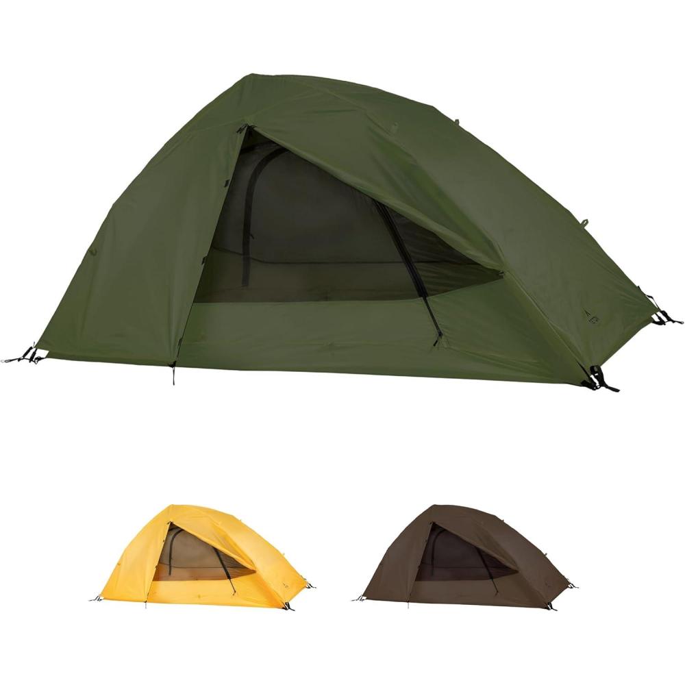 image:imageTeton Sports Vista Quick Tent Dome Camping and Backpacking Tent Easy Instant Setup ClipOn Rainfly IncludedGreen