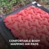 Teton Altos Inflatable Sleeping Pad, Sleeping Mat for Camping, Backpacking, Hiking, Budget Friendly and Durable(Altos Regular  Redwood)