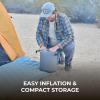 Teton Inflatable Sleeping Pad, Sleeping Mat for Camping, Backpacking, Hiking(Skyline Insulated  Blue)