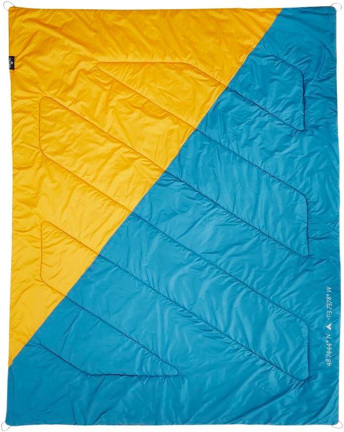 image:imageTeton Camp Blanket Outdoor Blanket Machine Washable Picnics Car Camping Overlanding Outdoor AdventureGoldenrod YellowPeacock Blue