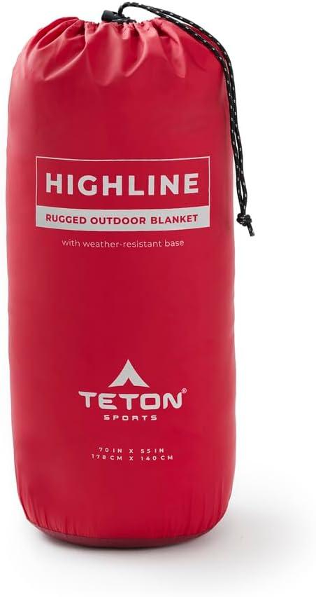 image:imageTeton Camp Blanket Outdoor Blanket Machine Washable Picnics Car Camping Overlanding Outdoor AdventureRuby RedGarnet Red
