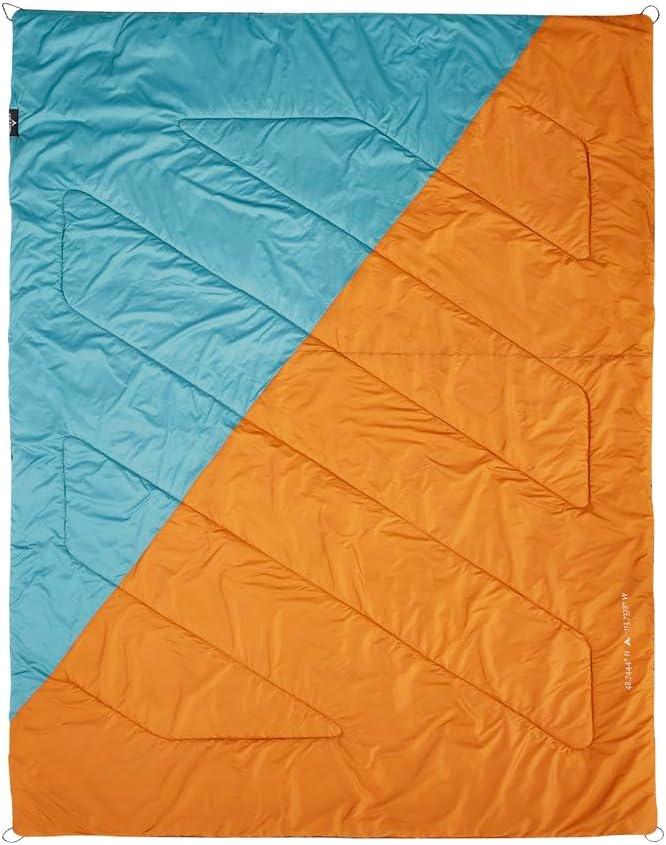 image:imageTeton Camp Blanket Outdoor Blanket Machine Washable Picnics Car Camping Overlanding Outdoor AdventureTeal BlueCopper Orange