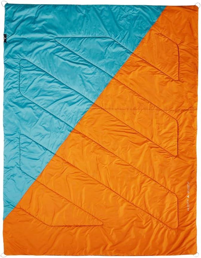 image:imageTeton Camp Blanket Outdoor Blanket Machine Washable Picnics Car Camping Overlanding Outdoor AdventureTeal BlueCopper Orange